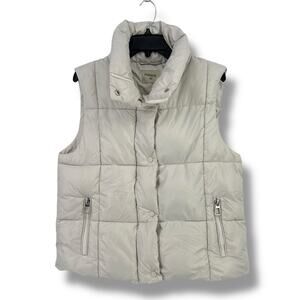 Halara Water Repellent Stand Collar Zipper Pocket Casual Puffer Vest Sz Medium